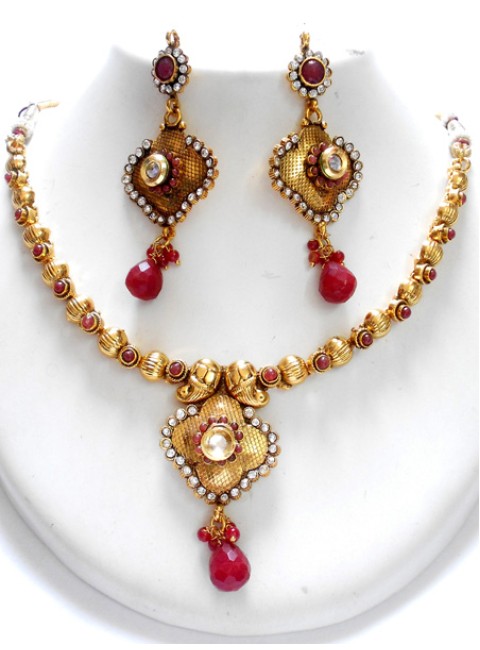 Polki Necklace Set